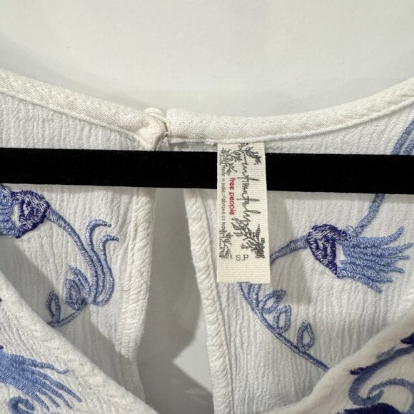 Free People Adelaide Festival Slip Dress Size Small Ivory White Mini Boho - Picture 7 of 7